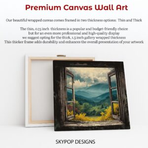 Mountain Window View Art