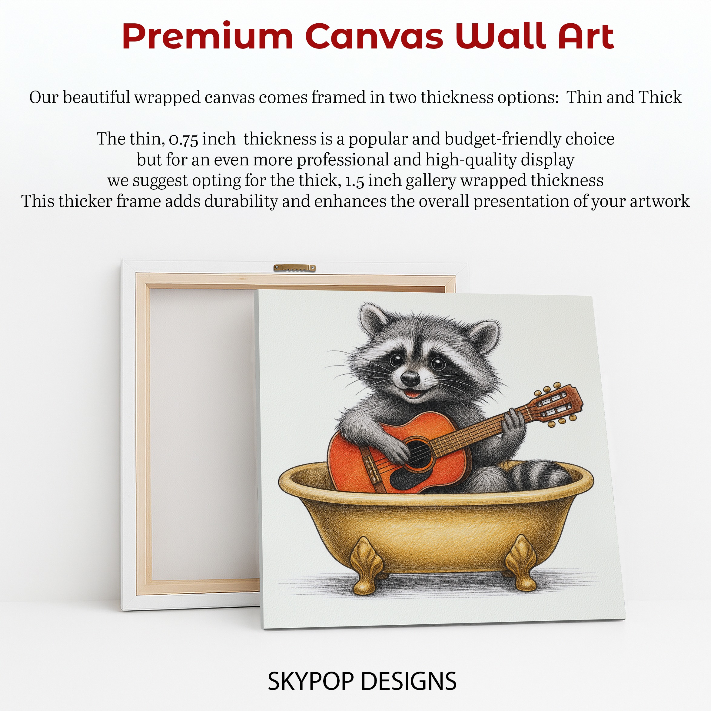 6.jpg Raccoon Guitar Art