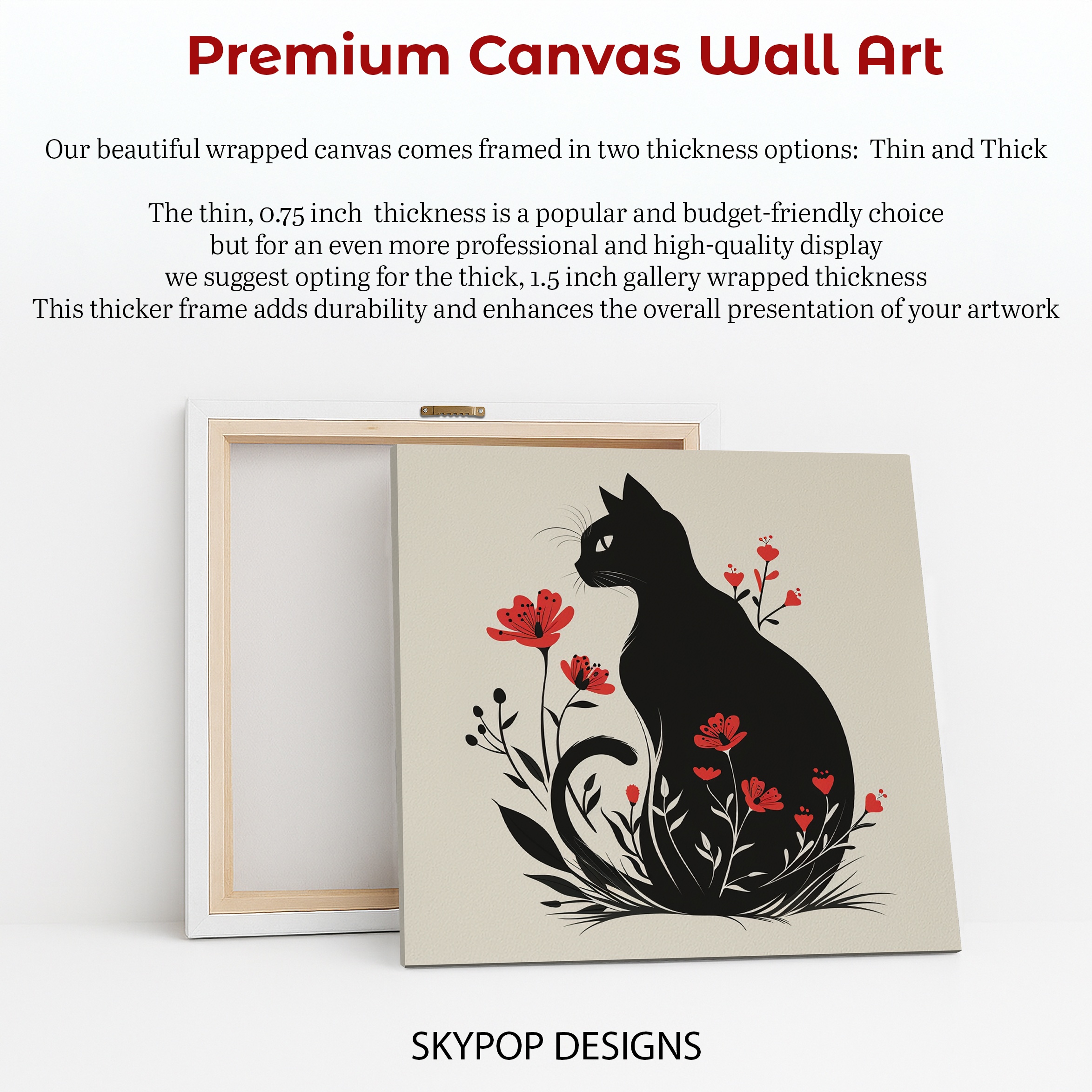 6.jpg Black Cat Flower Art