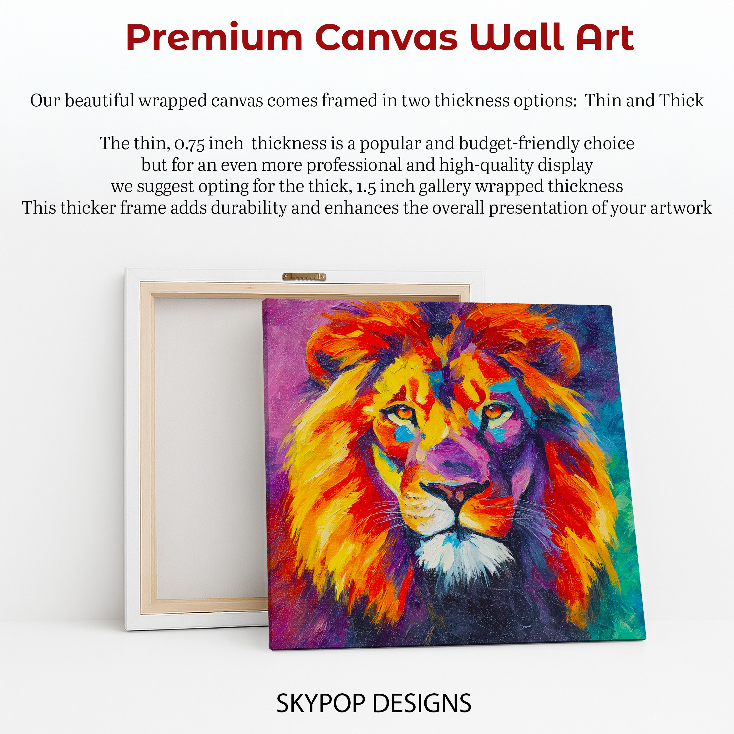 6.jpg Colorful Lion Art