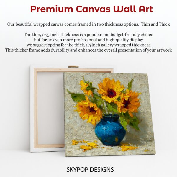 Sunflower Vase Art