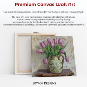 Pink Tulips Pitcher Art