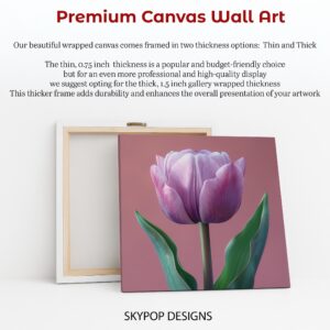 Purple Tulip Art