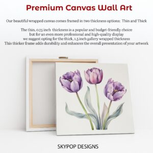 Purple Tulip Art