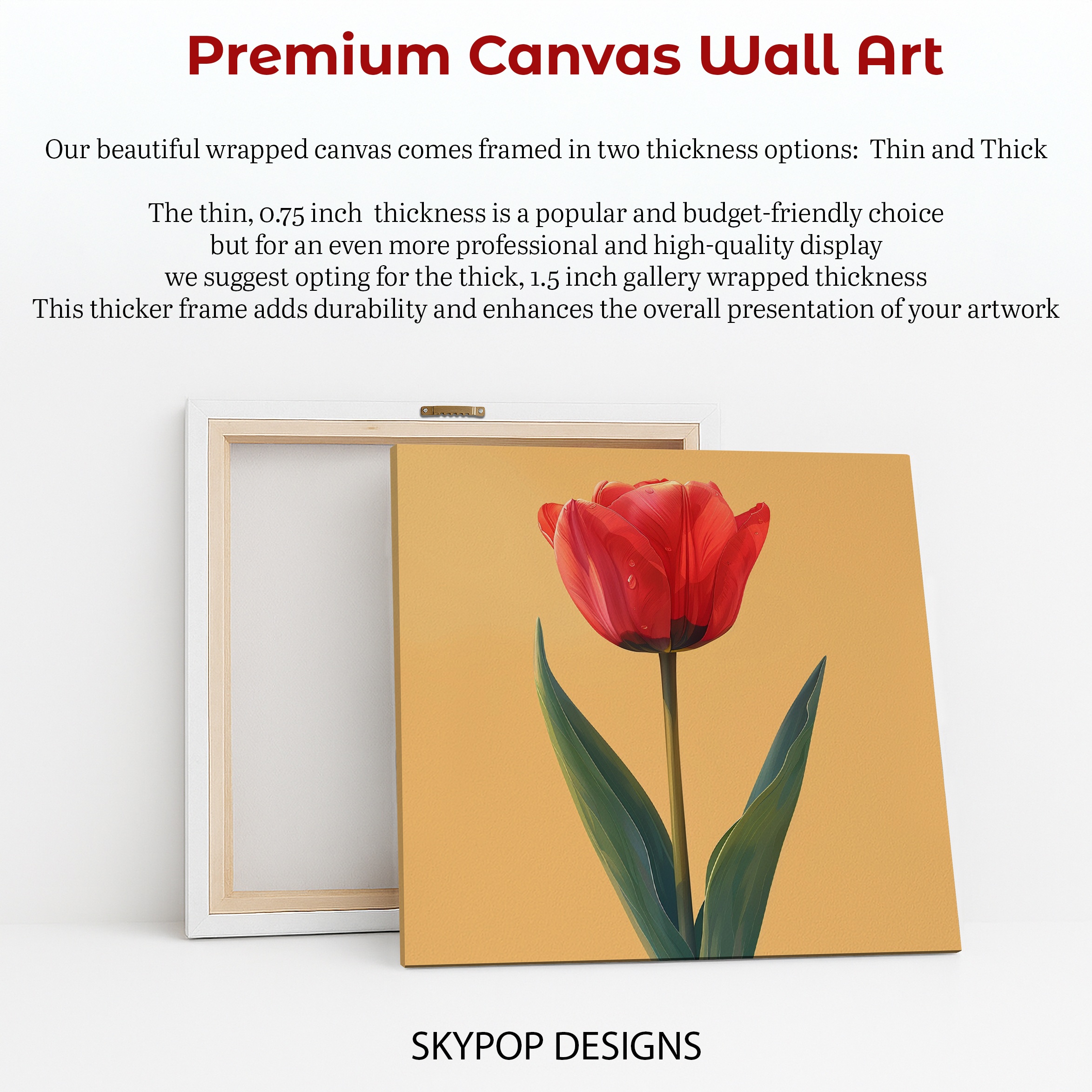 6.jpg Red Tulip Bloom Art