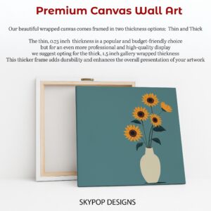 Sunflower Vase Art