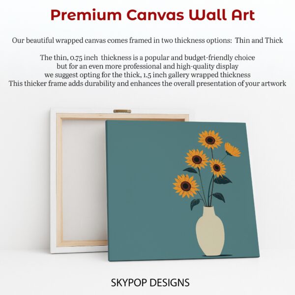 Sunflower Vase Art