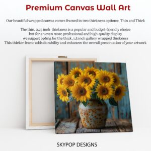 Sunflower Vase Art