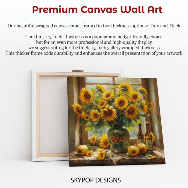 Sunflower Still Life Art