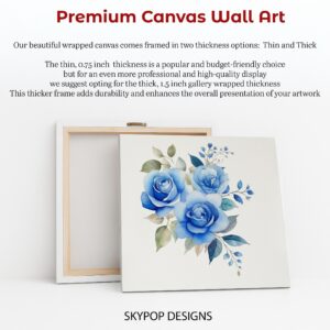 Blue Rose Bouquet Art