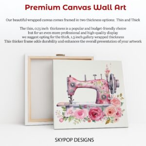 Rose Sewing Machine Art