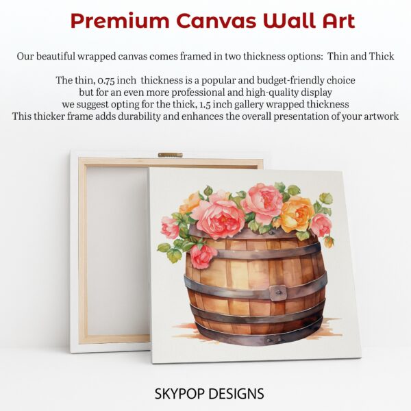 Roses in Barrel Art