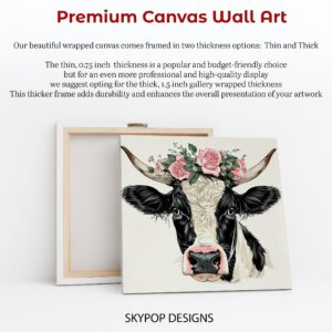 Highland Cow Rose Art