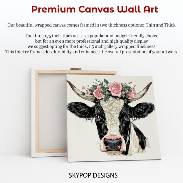 Highland Cow Rose Art