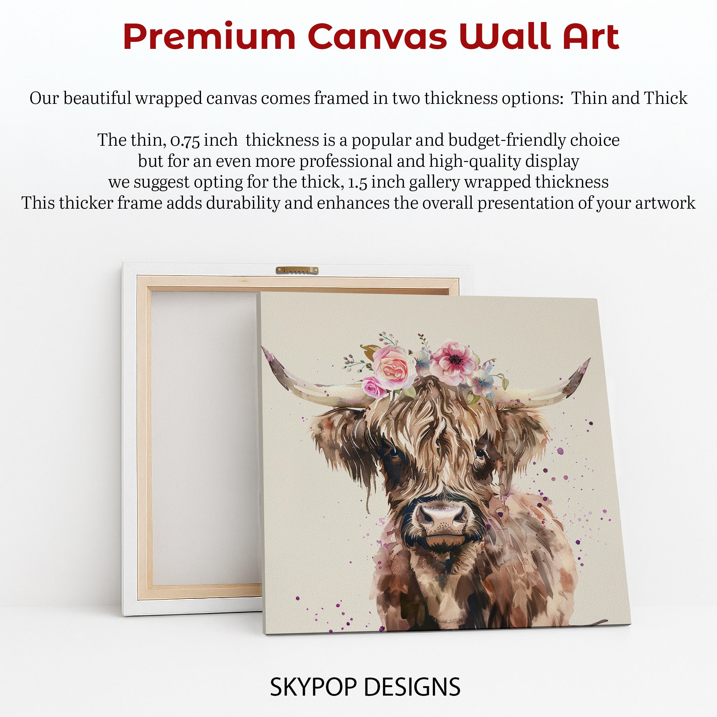 6.jpg Highland Cow Floral Crown Art