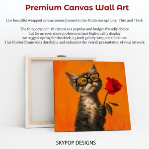 Groovy Cat Rose Art