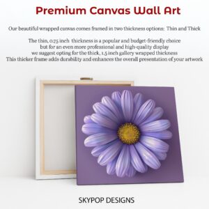 Lavender Daisy Bloom Art