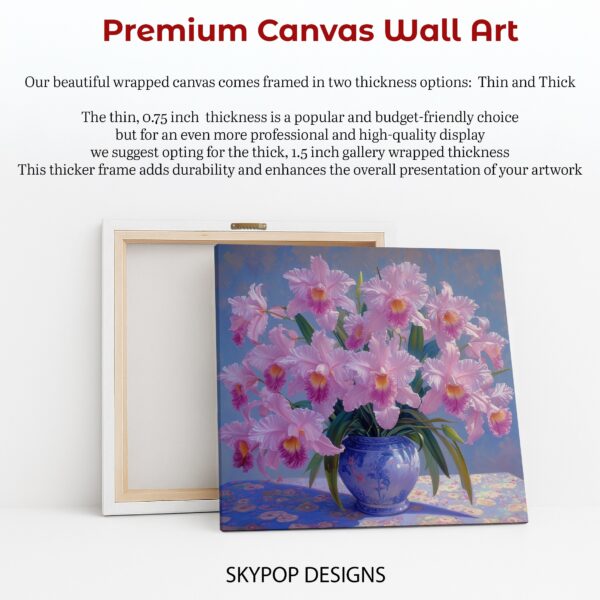 Pink Orchid Still Life Art