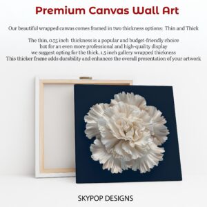 White Carnation Flower Art