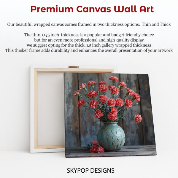 Carnation Vase Art