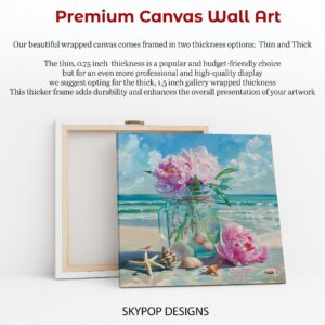 Peony Seashell Art