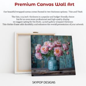Pink Peonies Vase Art