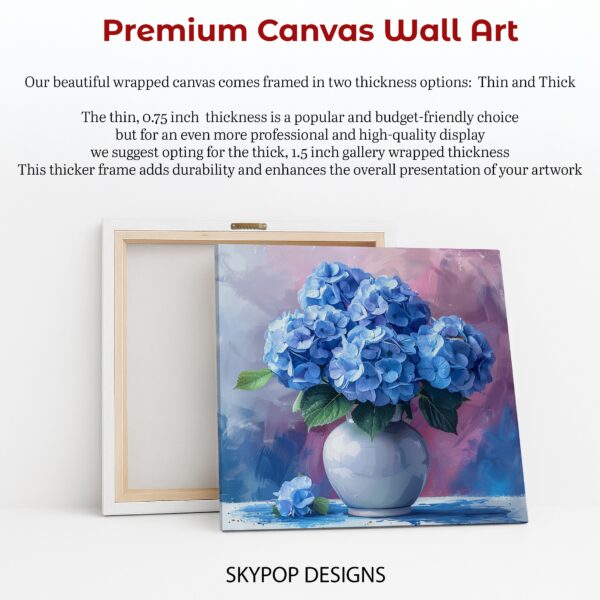 Blue Hydrangea Blooms Art