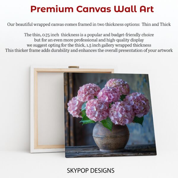 Pink Hydrangea Art