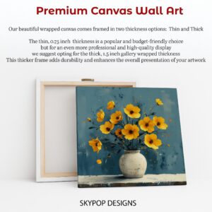 Yellow Cosmos Flower Art