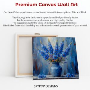 Delphinium Still Life Art