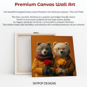 Bear with Roses Art