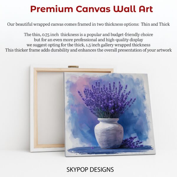 Lavender Fields Vase Art