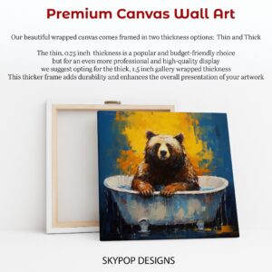 Bear Bathtub Bliss Art