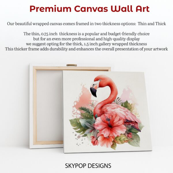 Flamingo Flower Paradise Art