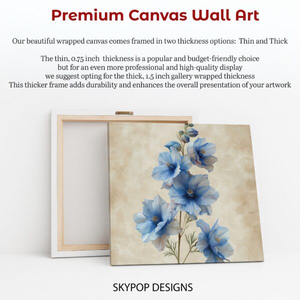 Delphinium Blooms Art