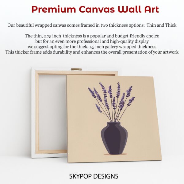 Lavender Vase Art