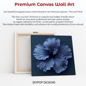 Blue Hibiscus Art