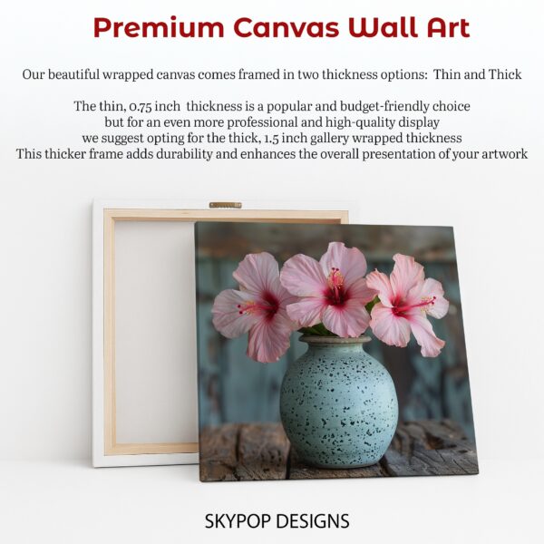 Hibiscus Vase Art
