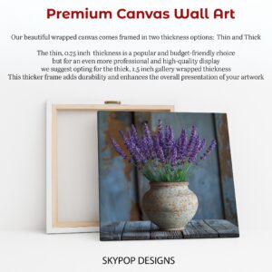 Lavender Vase Art