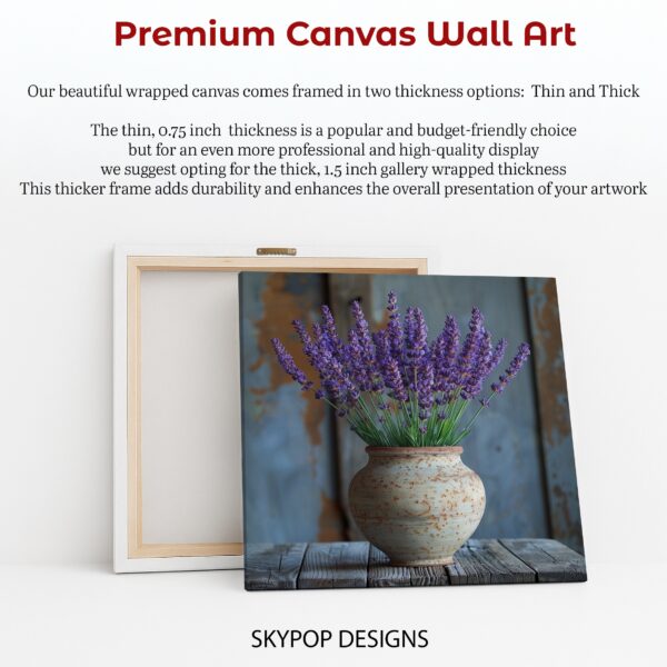 Lavender Vase Art