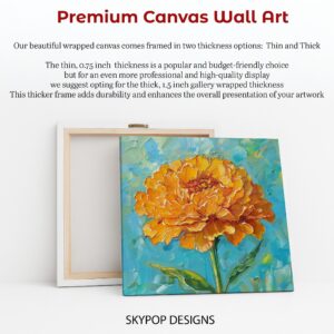 Marigold Bloom Art