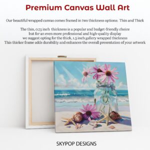 Coneflower Jar Art