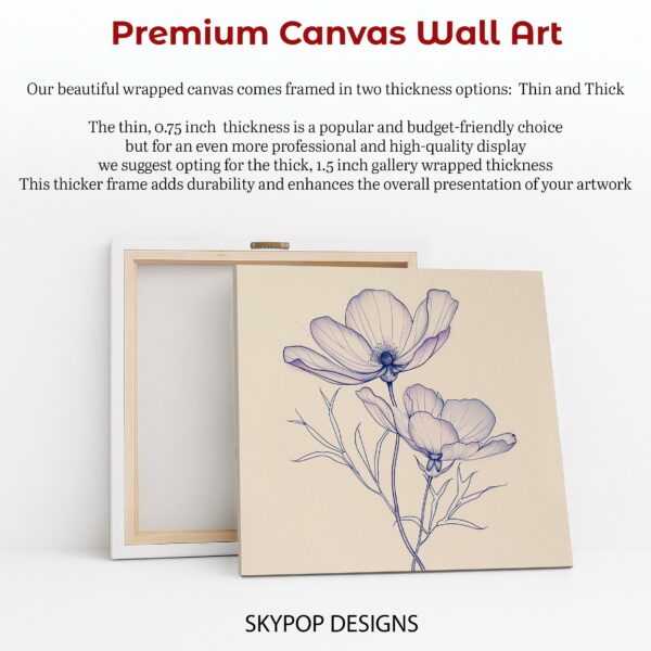 Cosmos Flower Art