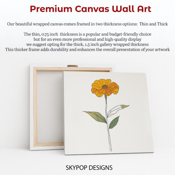 Marigold Bloom Art