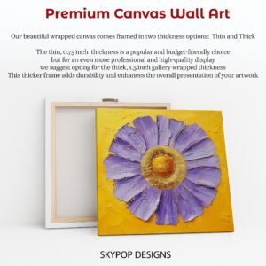 Purple Daisy Art