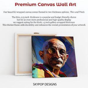 Gandhi Visionary Portrait Art