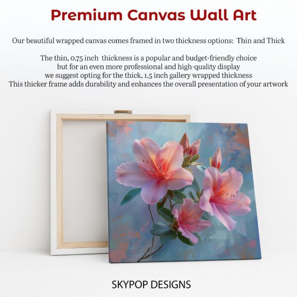 Pink Azalea Blooms Art