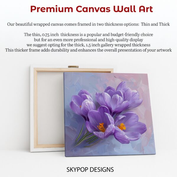 Crocus Blooms Floral Art