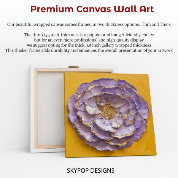 Golden Peony Bloom Art