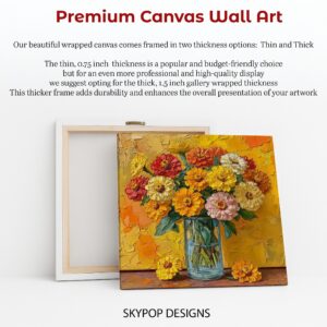 Zinnia Bouquet Art